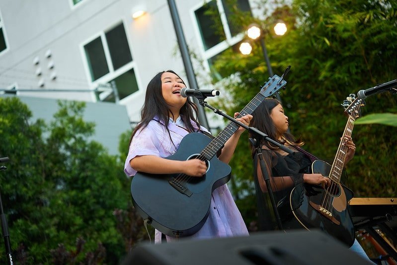 Live music at the Asian American and Native Hawaiian/Pacific Islander Celebration in Los Angeles